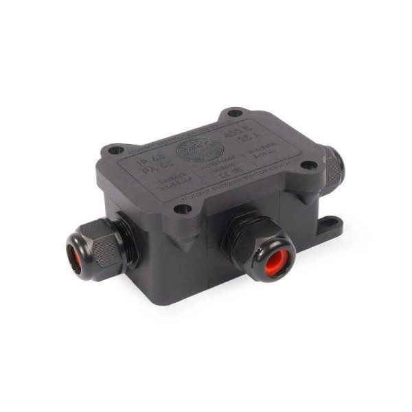 Коробка распределительная герметичная MG Box M-3 IP68 144х90х37мм, вводы М20 - 3 шт., негорючая, ЗВИ 3пары 0,5–4,0 мм.кв. | 89512 | Fortisflex — фото
