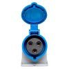 Розетка стационарная наружная 123 2Р+РЕ 32А 220В IP44 EKF PROXIMA | ps-123-32-220-PRO | EKF — фото