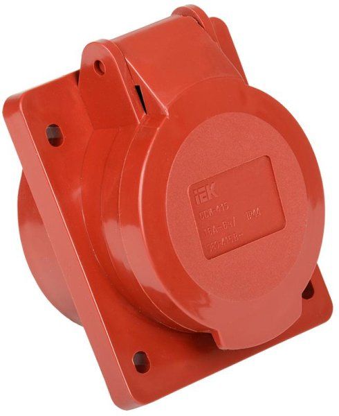 Розетка 415 скрытая 3Р+Е+N 16А 380В IP44 | PSR42-016-5 | IEK — фото