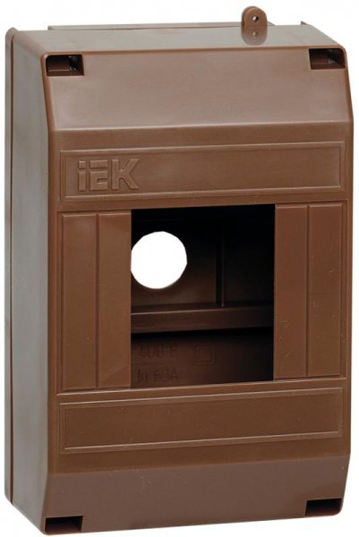 Щит на 4 модуля КМПн 1/4 133х79х58мм IP20 дуб KREPTA 3 | MKP31-N-04-30-135-D | IEK  ( аналог - UIM-KP71-N-04-20-K24 ) — фото