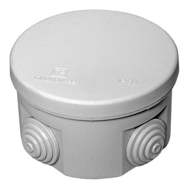 Коробка распределительная для о/п 80х50 (102шт/кор) IP55 безгалогенная (HF) | 40-0120 | Промрукав — фото