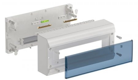 Корпус пластиковый навесной на 18 модулей ЩРН-П-18 IP41 (190х398х100мм) PRIME | MKP82-N-18-41-10 | IEK — фото