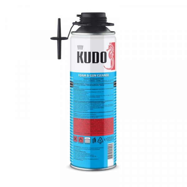 КУДО Очиститель монтажной пены HOME FOAM&GUN CLEANER (0,65л) — фото