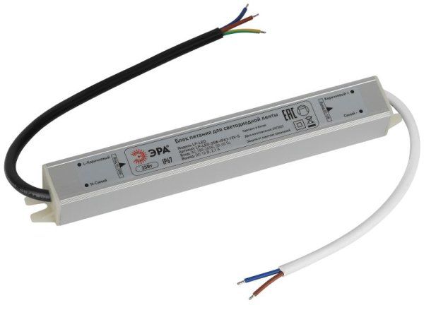Блок питания  LP-LED 25W-IP67-12V-S | Б0061134 | ЭРА — фото