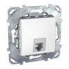 Unica Белый Розетка ТЛФ 1-ая 4 контакта | MGU5.492.18ZD | Schneider Electric — фото