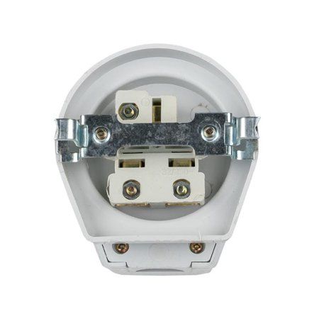 Разъем РШ-ВШ 32А 250В 2P+PE (СУ) пластиковый бел. EKF PROxima | AS-250-H-02 | EKF — фото