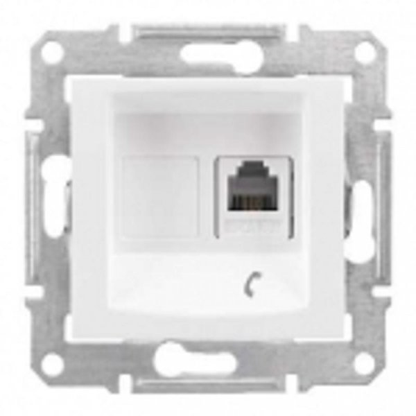 Sedna Белый Розетка ТЛФ 1-ая RJ11 | SDN4101121 | Schneider Electric — фото