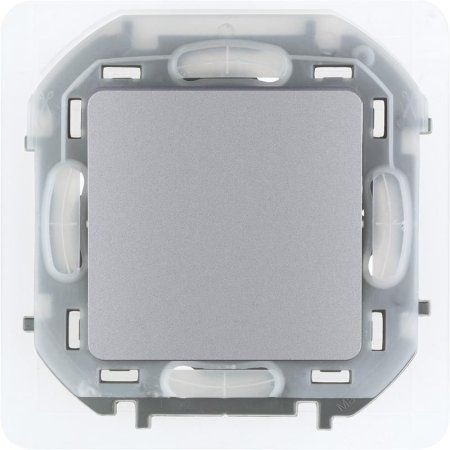 Inspiria Алюминий Переключатель проходной 1-клавишный С/У без рамки IP44 | 673672 | Legrand — фото