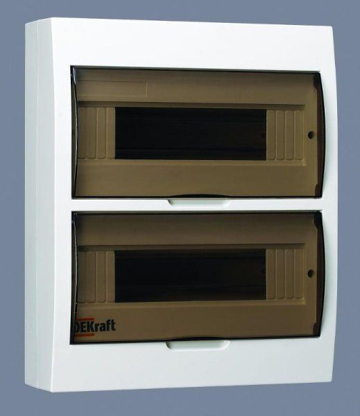 Корпус пластиковый навесной 24 модуля, IP41, ЩРН-П-24 | 31013DEK | DEKraft — фото