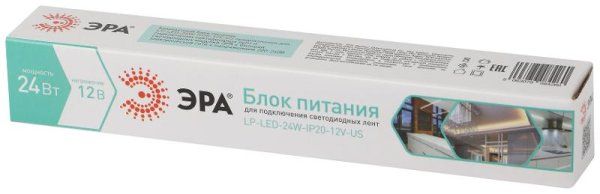 Блок питания  LP-LED 24W-IP20-12V-US | Б0061150 | ЭРА — фото