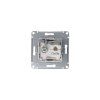 AtlasDesign Алюминий Розетка 2-ая комп+TV, RJ45+TV, кат.5E, механизм | ATN000389 | SE — фото