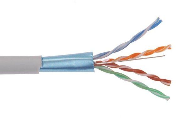 Каб. вп F/UTP, кат.5E 4х2х24AWG solid, LDPE, 305м, чер. | LC3-C5E04-339 | ITK — фото