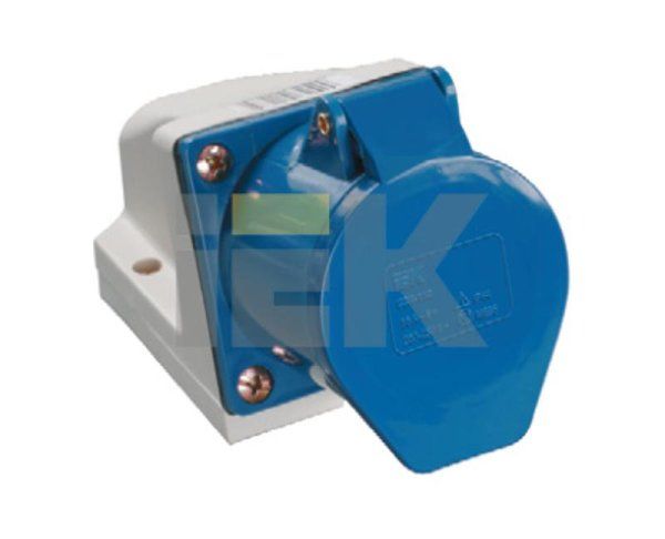 Розетка 113 стационарная 2Р+РЕ 16А 220В IP44 | PSR11-016-3 | IEK — фото