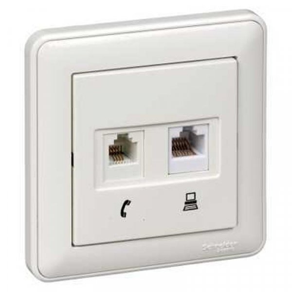 Wessen 59 Белый Розетка TV оконечная (в сборе) | RTS-151-18 | Schneider Electric — фото