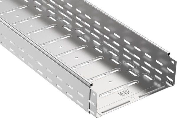 ESCA Лоток перфорированный 100х200х3000 | CLP10-100-200-3 | IEK - ( ротация на ES5-12-100-200-3-07 ) — фото