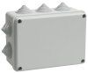 Коробка распределительная КМ41242 для о/п 150х110х70 мм IP55 (RAL7035, 10 гермовводов) | UKO10-150-110-070-K41-55 | IEK — фото