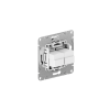 Механизм розетки RJ45 - 2шт, (cat5), белый Эпика EKF | UP1-SOW-2RJ45-5 | EKF — фото