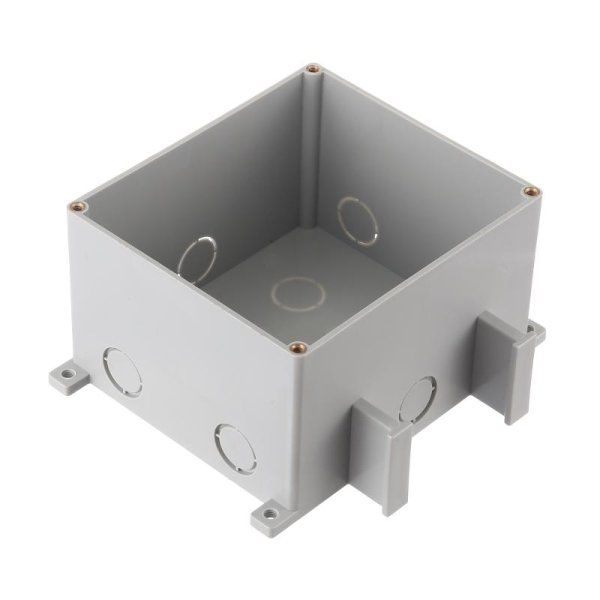BOX/2+2ST66 Коробка для люков в пол на 2 поста (45х45)+2 модуля (45х22,5) (70025), пластик | 70125 | Ecoplast — фото
