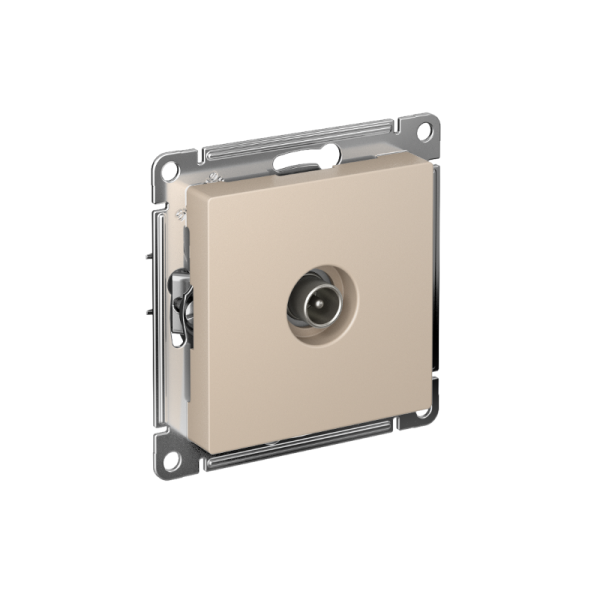 AtlasDesign Песочный TV Розетка проходная 4DB, механизм | ATN001292 | SE — фото