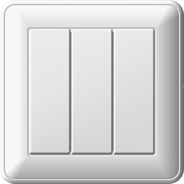 Wessen 59 Белый Выключатель 3-клавишный 16А (сх.05) (в сборе) | VS0516-351-18 | Schneider Electric — фото