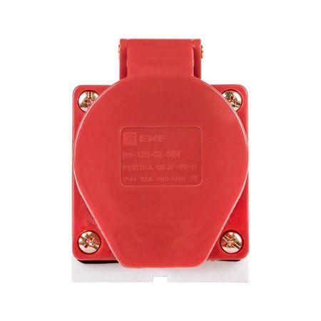 Розетка стационарная наружная 125 3Р+РЕ+N 32А 380В IP44 EKF PROxima | ps-125-32-380 | EKF — фото