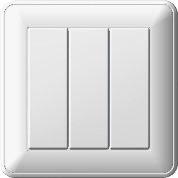 Wessen 59 Белый Выключатель 3-клавишный 16А (сх.05) (в сборе) | VS0516-351-18 | Schneider Electric