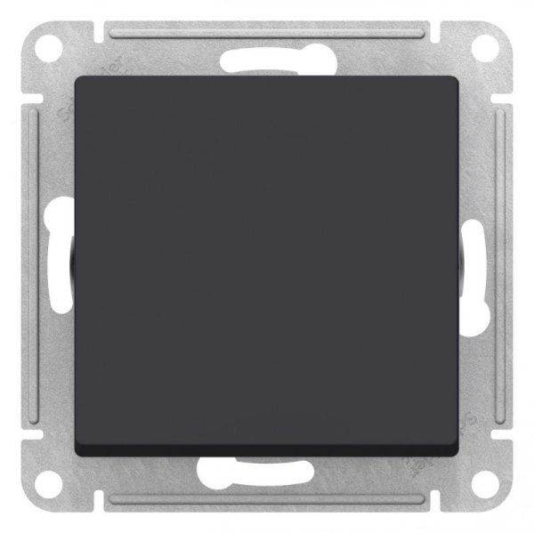 AtlasDesign Aqua Карбон Переключатель 1-клавишный IP44, сх.6, 10АХ, механизм | ATN441061 | SE — фото