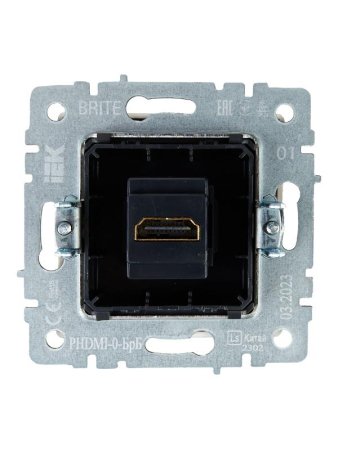 BRITE Розетка HDMI РHDMI-0-БрБ белый  | BR-H10-K01 | IEK — фото