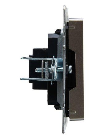 BRITE Розетка HDMI РHDMI-0-БрС сталь  | BR-H10-K46 | IEK — фото
