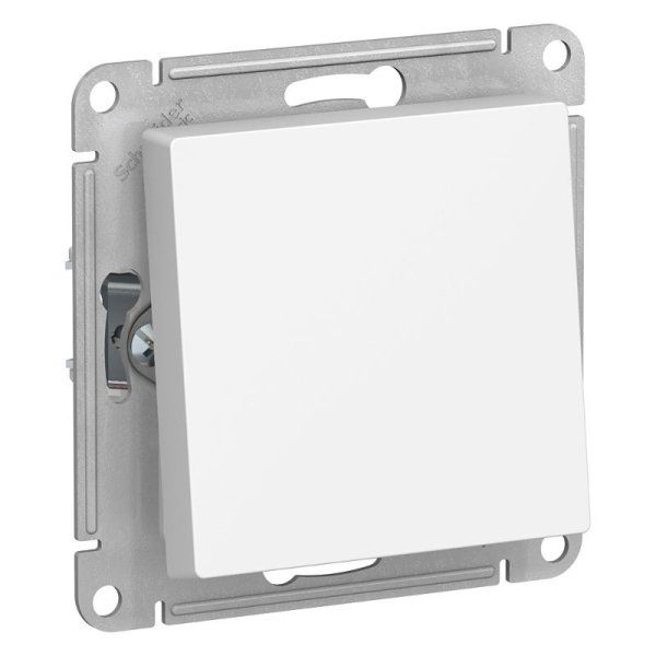 AtlasDesign Aqua Белый Выключатель/Переключатель 1-клавишный IP44, сх.6, 10АХ, механизм | ATN440161 | SE — фото