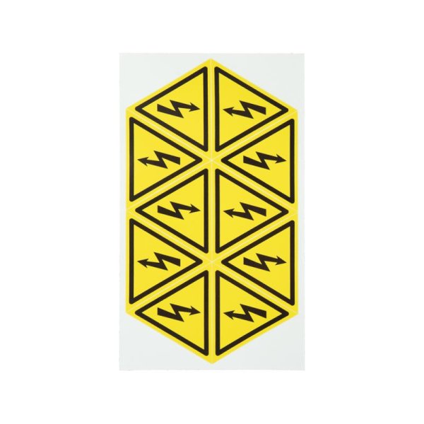 Наклейка знак электробезопасности «Опасность поражения электротоком» 50х50х50 мм  50шт. | 56-0006-2 | REXANT — фото