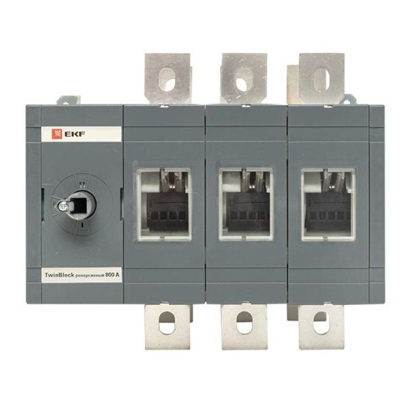 Рубильник 630A 3P реверсивный без рукоятки управления TwinBlock EKF | tb-s-630-3p-rev | EKF — фото