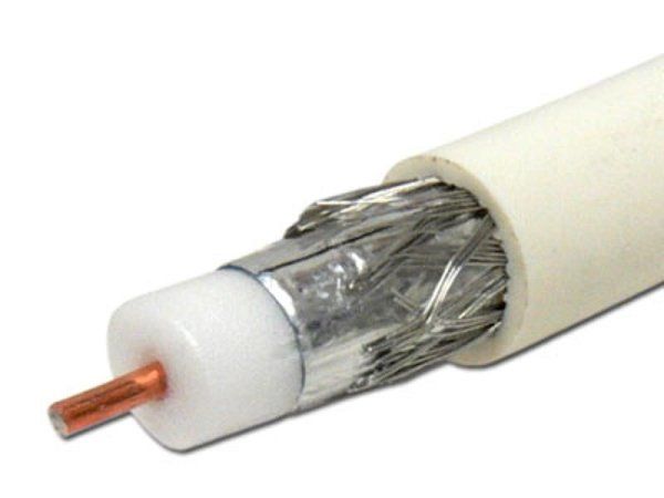Кабель RG-6U, (48%), 75 Ом, 100м., белый | 01-2205 | PROconnect — фото