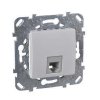 Unica Белый Розетка ТЛФ 1-ая 4 контакта | MGU5.492.18ZD | Schneider Electric — фото