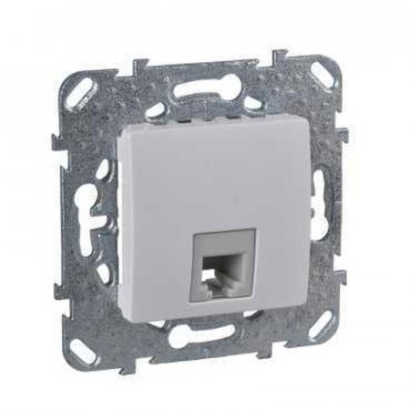 Unica Белый Розетка ТЛФ 1-ая 4 контакта | MGU5.492.18ZD | Schneider Electric — фото