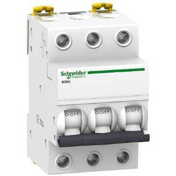 Выключатель автоматический трехполюсный iK60 6А C 6кА | A9K24306 | Schneider Electric — фото