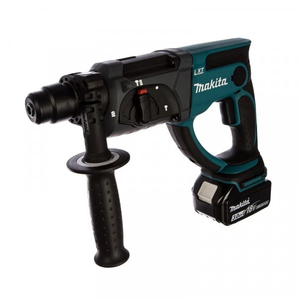 МАКИТА LXT DHR202RF Перфоратор аккум. SDS-plus, 20мм, 3режима, 1,9Дж, 18В, Li-ion, 1х3Ач, кейс — фото