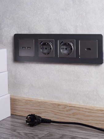 BRITE Розетка HDMI РHDMI-0-БрС сталь  | BR-H10-K46 | IEK — фото