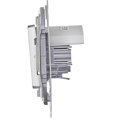 Inspiria Алюминий Переключатель проходной 1-клавишный С/У без рамки IP44 | 673672 | Legrand — фото