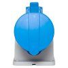Розетка стационарная наружная 123 2Р+РЕ 32А 220В IP44 EKF PROXIMA | ps-123-32-220-PRO | EKF — фото