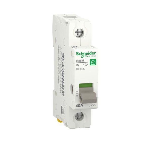 Выключатель нагрузки (мод. рубильник) 40А 1P RESI9 | R9PS140 | Schneider Electric — фото